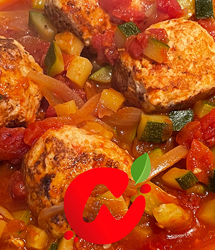 Albóndigas de pavo y coliflor